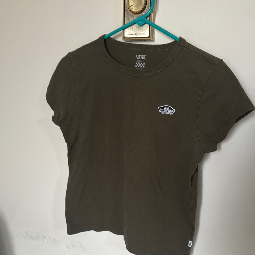 Vans Green Fitted Short Sleeve T-Shirt